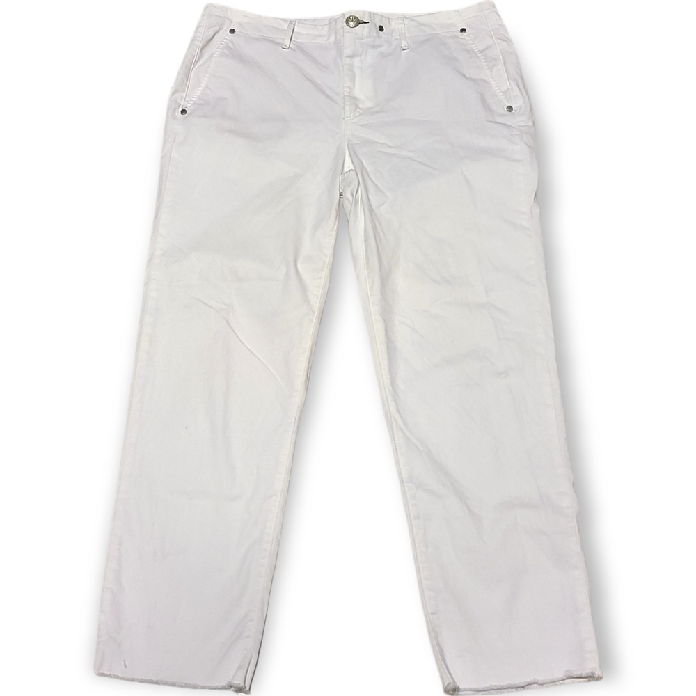 Rag & Bone White high rise cropped jeans